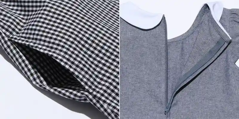 ギンガムチェック柄襟付きワンピースの画像9