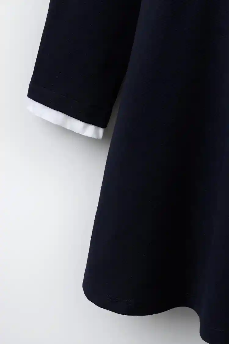 コントラスト襟ワンピースの画像5