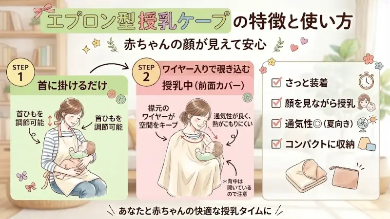 エプロン型授乳ケープ